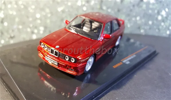 BMW Alpine B6 3.5S metaliek rood 1/43 Ixo V818 - 1