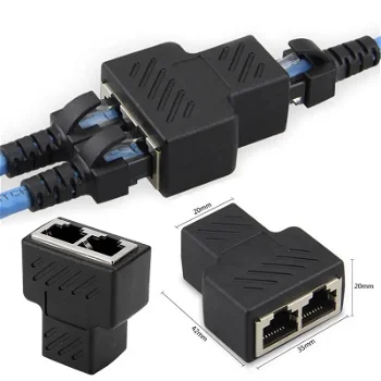 1 To 2 Ways RJ45 LAN Ethernet Network Cable - 0