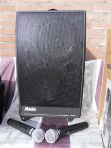Alecto MPA-100 muziek/karaoke set + 2x draadloze microfoon