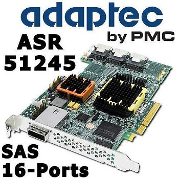 Adaptec ASR-51245 3G SAS SATA RAID PCI-e Controller, 16-Port - 0