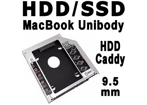 HDD Caddy | 2e 2.5 SATA HDD of SSD in MacBook of Laptop - 0