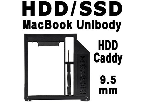 HDD Caddy | 2e 2.5 SATA HDD of SSD in MacBook of Laptop - 1