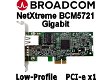 Broadcom NetXtreme BCM5721 Gigabit PCI-e x1 Adapter | FH/LP - 1 - Thumbnail