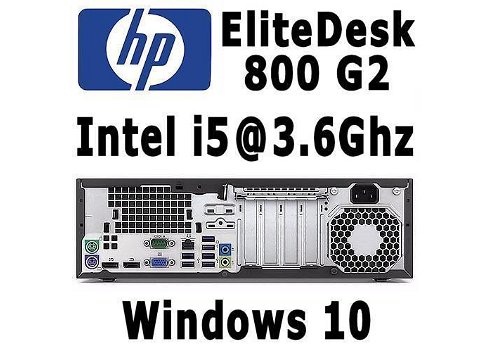 HP EliteDesk 800 G2 SFF Intel i5 @ 3.6Ghz 8GB 120GB SSD W10 - 1