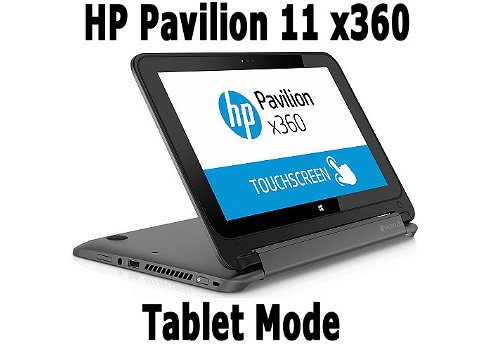 HP Pavilion 11 x360 Touchscreen Laptop, QuadCore, 120GB SSD - 1