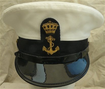 Pet, Uniform DT (Dagelijks Tenue), Manschappen, Koninklijke Marine, maat: 56, jaren'90.(Nr.1) - 0