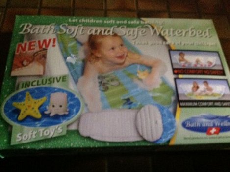 Kinder veilig, waterbed, voor in bad - met speeltjes - 0