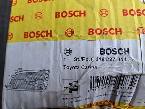Toyota Carina E T19 (95-97) Koplamp Bosch 0318097314 Rechts - Afbeelding 8