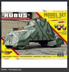 Bouwpakket Hobby Mirage schaal 1:35 Kubus armor tank 835091 incl verf