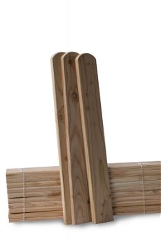Heklatten 120x9x2 20 stuks Siberische lariks A-klasse houten schutting heklat super - 4
