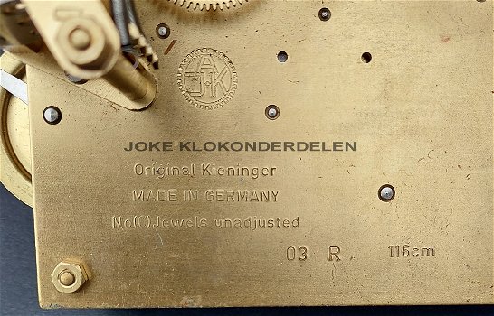 = Uurwerk voor onderdelen = Kieninger =48606 - 4