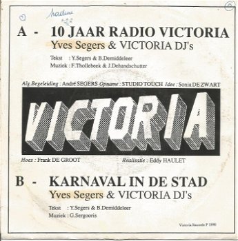Yves Segers & Victoria DJ's – 10 Jaar Victoria (PIRAAT) - 0