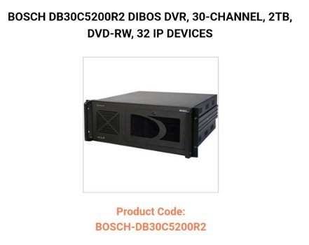 Bosch recorder ip en analoog - 0