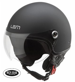 HELM|JET LEM|NTA8776|XL 61/62 cm NU LEVERBAAR MAT ZWART - 0