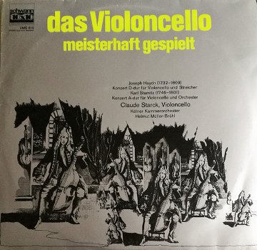 LP - Das Violoncello - Haydn - Claude Starck - 0