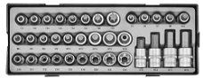  Doppenset torx, inbus en veeltand 1/2" 35-delig