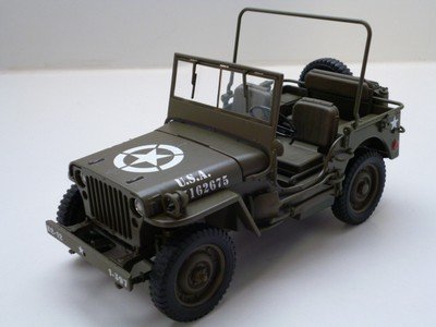 modelauto Willys Jeep US Army 1/4 Ton versie – Welly 1:18 - 1