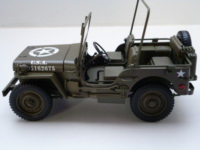 modelauto Willys Jeep US Army 1/4 Ton versie – Welly 1:18 - 4