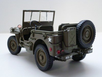 modelauto Willys Jeep US Army 1/4 Ton versie – Welly 1:18 - 5