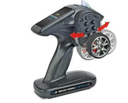 Afstandsbediening en ontvanger Carson Reflex Wheel PRO3 2,4GHz 50 0052 - 1