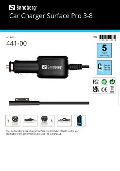 Car Charger Surface Pro 3-8 - 2
