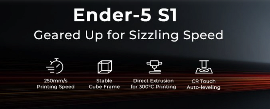 Creality Ender-5 S1 3D Printer, 250mm/s, Sprite Direct - 2
