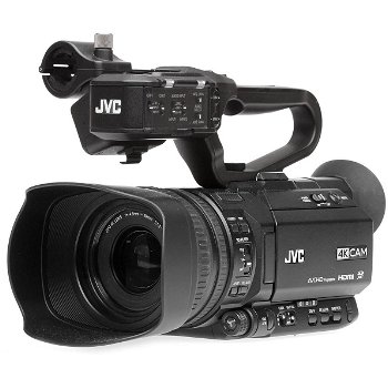 JVC GY-HM180 12.4MP 4K UHD Camcorder, wLED Light, Mic, 64GB Memory Card & Acc - 1