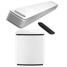 Bose Smart Soundbar 900, White with Bass Module 700 for Soundbar, Arctic White