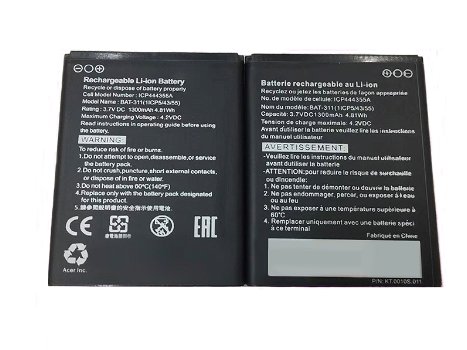 Buy ACER BAT-311 ACER 3.7V 1300mAh/4.81WH Battery - 0