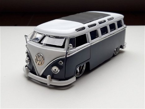 modelauto Volkswagen Samba T1 bus – Big Time – Jada Toys 1:24 - 6