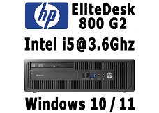 HP EliteDesk 800 G2 SFF PC Intel i5, 8GB, 120GB SSD, Win 11