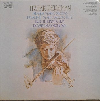 LP - Sibelius, Prokofieff - Itzhak Perlman - Violin Concerto - 0