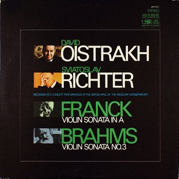 LP - FRANCK - BRAHMS - David Oistrakh - Sviatoslav Richter - 0