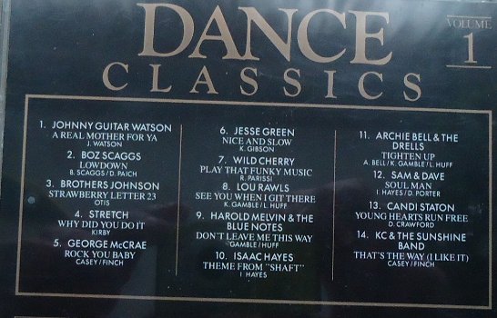 De originele verzamel-CD Dance Classics Volume 1 van Arcade. - 1
