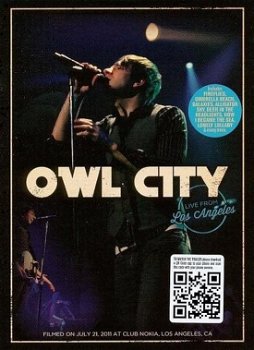 Owl City - Live From Los Angeles (DVD) Nieuw/Gesealed - 0