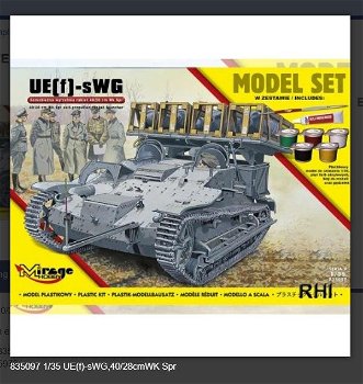 Bouwpakket Hobby Mirage 835097 1/35 UE(f)-sWG,40/28cmWK Spr completset - 0