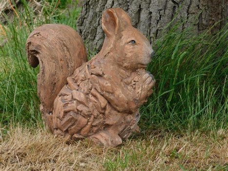 eekhoorn , hout look , tuinbeeld - 1