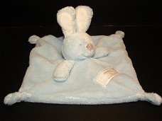 Very important baby VIB konijn knuffeldoekje lichtblauw