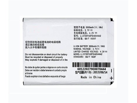 Replace High Quality Battery ZTE 3.7V 3000mAh/11.1WH - 0