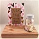 Valentijnsdag houten standaard & quote kaart & flesje adv 1 - 0 - Thumbnail