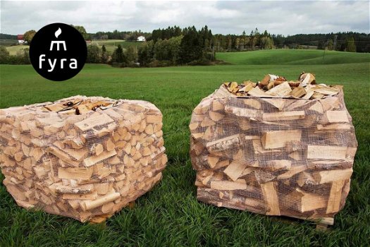 Droog gekloofd brandhout (eik, beuk, berk) - 0