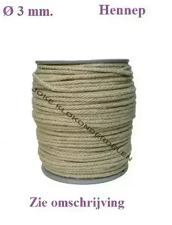 = Comtoise touw = Ø 3 mm. =42336