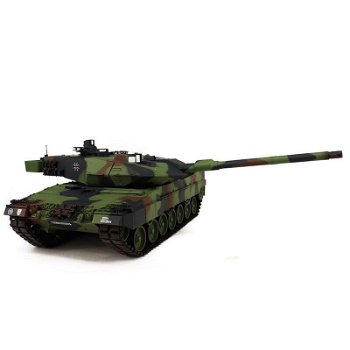 RC tank Leopard 2A6 2.4GHZ met schietfunctie rook en geluid en IR 1116038891 - 3