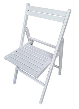 Weddingchair witte Klapstoel resinchair trouwstoel - 2