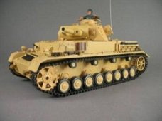 Dak panzer Kampfwagen 4 RC tank 1:16 F1 rook en geluid grijs