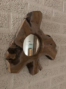 spiegel met hout - 5