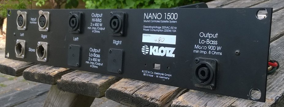 Speaker protectie (Klötz Nano-1500) - 7