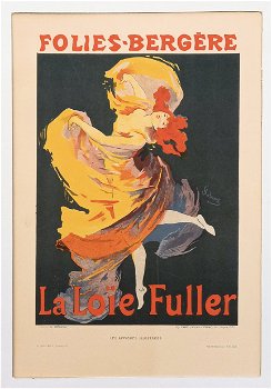 Jules Cheret Folies Bergère Loïe Fuller art nouveau - 0