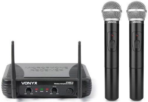 Microfoons draadloos (Vonyx STWM-712) - 0