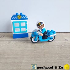Lego Duplo Politie Motoragent met klein politiebureau | ZGAN